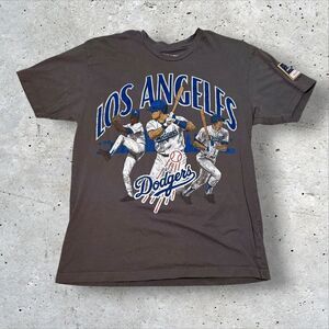 Mitchell & Ness Los Angeles Dodgers Graphic T-Shirt Mens L MLB Baseball